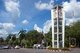 Thailand: The Clocktower intersection near Trang City Hall, Trang Town, Trang Province, southern Thailand